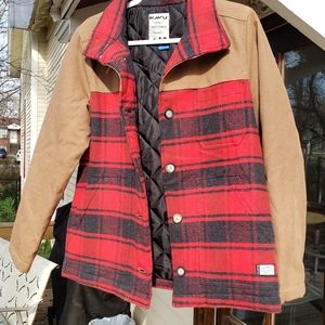 NWT Buffalo Check Kavu Barn Coat Jacket